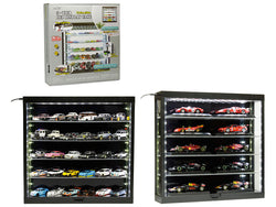 Showcase Wall Mount 5 Tier Display Case with Black Back Panel "Mijo Exclusives" for 1/64-1/43 Scale Models
