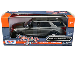 2022 Ford Explorer XLT Gray Metallic "Timeless Legends" Series 1/24 Diecast Model by Motormax