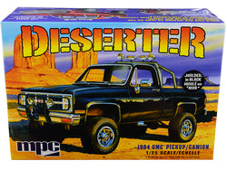 1984 GMC Pickup Truck (Molded in Black) "Deserter" Plastic Model Kit (Skill Level2) 1/25 Scale Model by MPC