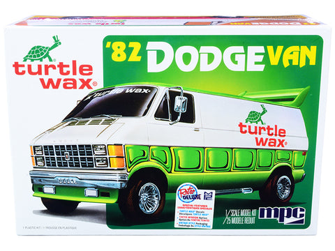 1982 Dodge Van Custom "Turtle Wax" 2-in-1 Plastic Model Kit (Skill Level 2) 1/25 Scale Model by MPC