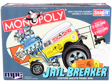 Custom Willys Panel Van Jail Breaker "Monopoly" Plastic Model Kit (Skill Level 1) 1/25 Scale Model by MPC