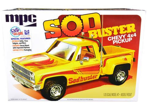 1981 Chevrolet 4x4 Stepside Pickup Truck "Sod Buster" Plastic Model Kit (Skill Level 2) 1/25 Scale Model by MPC