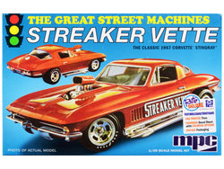 1967 Chevrolet Corvette Stingray "Streaker Vette" "The Great Street Machines" Series Plastic Model Kit (Skill Level 2) 1/25 Scale Model Car by MPC