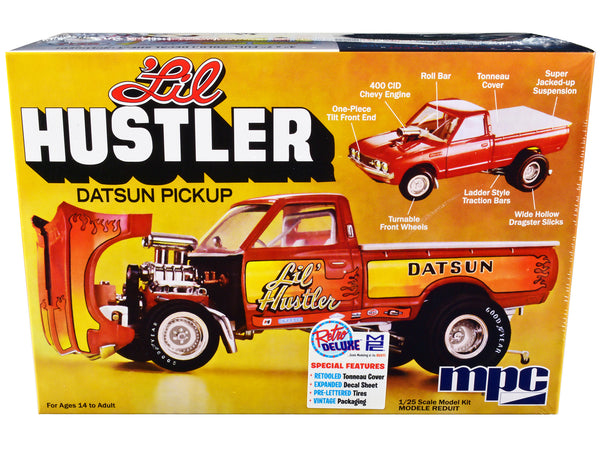 1975 Datsun Pickup Truck "Lil Hustler" Plastic Model Kit (Skill Level 2) 1/25 Scale Model by MPC