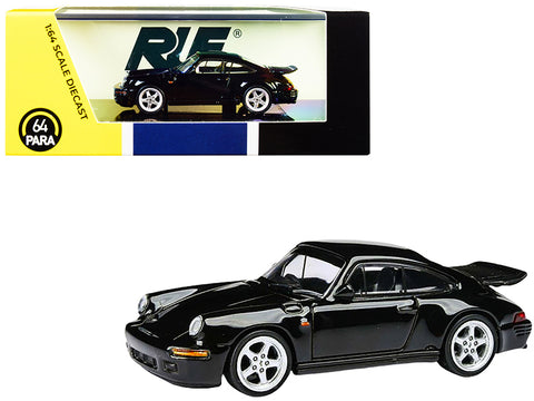 1987 Porsche RUF CTR Yellowbird Black 1/64 Diecast Model Car by Paragon