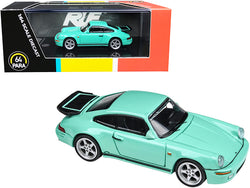 1987 RUF Porsche CTR Yellowbird Mint Green 1/64 Diecast Model Car by Paragon