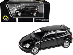 2001 Honda Civic Type R EP3 Nighthawk Black 1/64 Diecast Model Car by Paragon Models