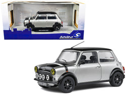 1998 Mini Cooper Sport Silver Metallic with Black Hood and Top 1/18 Diecast Model Car by Solido