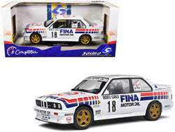 BMW E30 M3 Gr.A #18 Marc Duez - Alain Lopes "Rally Monte-Carlo" (1989) "Competition" Series 1/18 Diecast Model Car by Solido