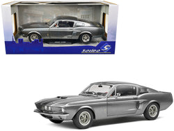 1969 Shelby GT500 Gray Metallic with Black Stripes 1/18 Diecast Model Car by Solido