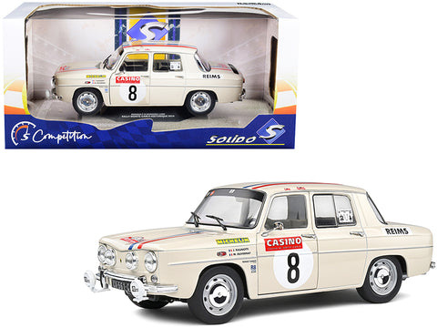 Renault 8 Gordini 1300 #8 Rally Monte-Carlo Historique (2014) Winners Ragnotti /Duvernay "Competition" Series 1/18 Diecast Model Car by Solido