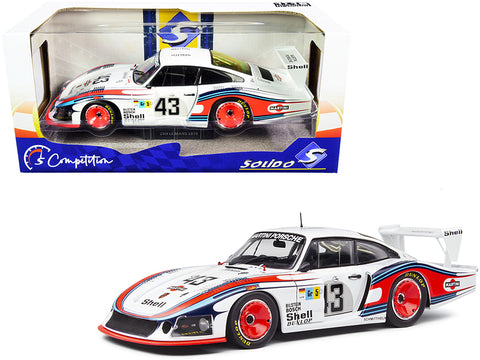Porsche 935 RHD (Right Hand Drive) "Moby Dick" #43 Manfred Schurti - Rolf Stommelen "Martini Racing Porsche System" 24H of Le Mans (1978) "Competition" Series 1/18 Diecast Model Car by Solido