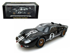 1966 Ford GT-40 Mark II Black #2 1/18 Diecast Model Car by Shelby Collectibles
