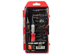 16 Piece Hobby Knife Set (Skill Level 3) for Model Kits by AMT