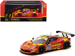 Ferrari 458 Italia GT3 #30 Henrique Cisneros "Momo" "Pirelli World Challenge" (2015) "Hobby64" Series 1/64 Diecast Model Car by Tarmac Works