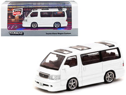 Toyota Hiace Wagon Custom Van RHD (Right Hand Drive) White "Special Edition" "Road64" Series 1/64 Diecast Model by Tarmac Works