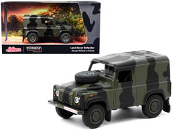 Land Rover Defender "Royal Military Police" Green Camouflage "Collab64" Series 1/64 Diecast Model Schuco & Tarmac Works
