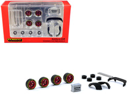 "Rotiform HUR" Wheels and Parts Designed for RWB Models for 1/64 Model Cars by Tarmac Works