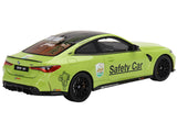 BMW M4 "Safety Car" Light Green with Carbon Top "24 Hours of Daytona" (2022) 1/18 Model Car by Top Speed