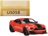 2021 Shelby Super Snake Coupe Red with Black Stripes "USA Exclusive" Series 1/18 Model Car by GT Spirit for ACME