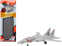 Grumman F-14 Tomcat Fighter Aircraft "VF-114 Aardvarks" and Section E of USS Enterprise (CVN-65) Aircraft Carrier Display Deck "Legendary F-14 Tomcat" Series 1/200 Diecast Model by Forces of Valor
