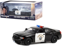2006 Dodge Charger Police CHP (California Highway Patrol) Black "The Rookie" (2018-Current) TV Series 1/43 Diecast Model Car by Greenlight