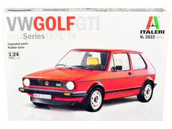 1976-78 Volkswagen Golf GTI First Series Plastic Model Kit (Skill Level 3) 1/24 Scale Model by Italeri