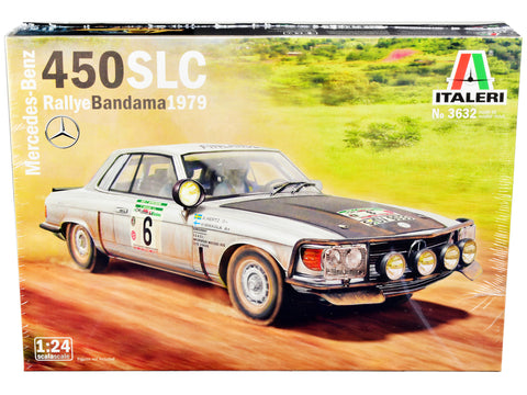 Mercedes-Benz 450 SLC Winner "Rallye Bandama Ivory Coast" (1979 Plastic Model Kit (Skill Level 3) 1/24 Scale Model by Italeri