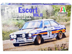 Ford Escort RS 1800 Mk.II #2 Lombard RAC Rally (1981) Plastic Model Kit (Skill Level 2) 1/24 Scale Model by Italeri