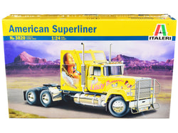 American Superliner Truck Tractor "Lady Butterfly" Plastic Model Kit (Skill Level 5) 1/24 Scale Model by Italeri