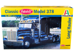 Peterbilt 378 Long Hauler Truck Tractor Plastic Model Kit (Skill Level 4) 1/24 Scale Model by Italeri