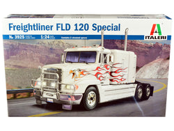 Freightliner FLD 120 Special Truck Tractor Plastic Model Kit (Skill Level 5) 1/24 Scale Model by Italeri