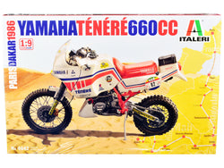 Yamaha Tenere 660 CC Motorcycle "Paris-Dakar" (1986) Plastic Model Kit (Skill Level 5) 1/9 Scale Model by Italeri