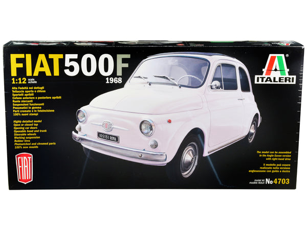 1968 Fiat 500F Plastic Model Kit (Skill Level 5) 1/12 Scale Model by Italeri