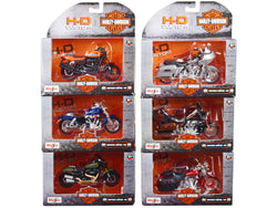 Harley-Davidson Motorcycles (6 Piece Set) Series #42 1/18 Diecast Motorcycle Models by Maisto