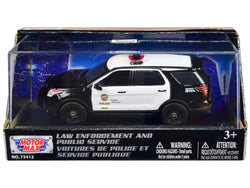 2015 Ford Police Interceptor Utility Black and White "LAPD (Los Angeles Police Department)" 1/43 Diecast Model Car by Motormax