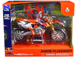 KTM 450 SX-F Motorcycle #7 Aaron Plessinger "Red Bull KTM Factory Racing" 1/12 Diecast Model by New Ray