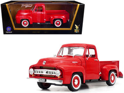 1953 Ford F-100 Pickup Truck Red 1/18 Diecast Model by Road Signature